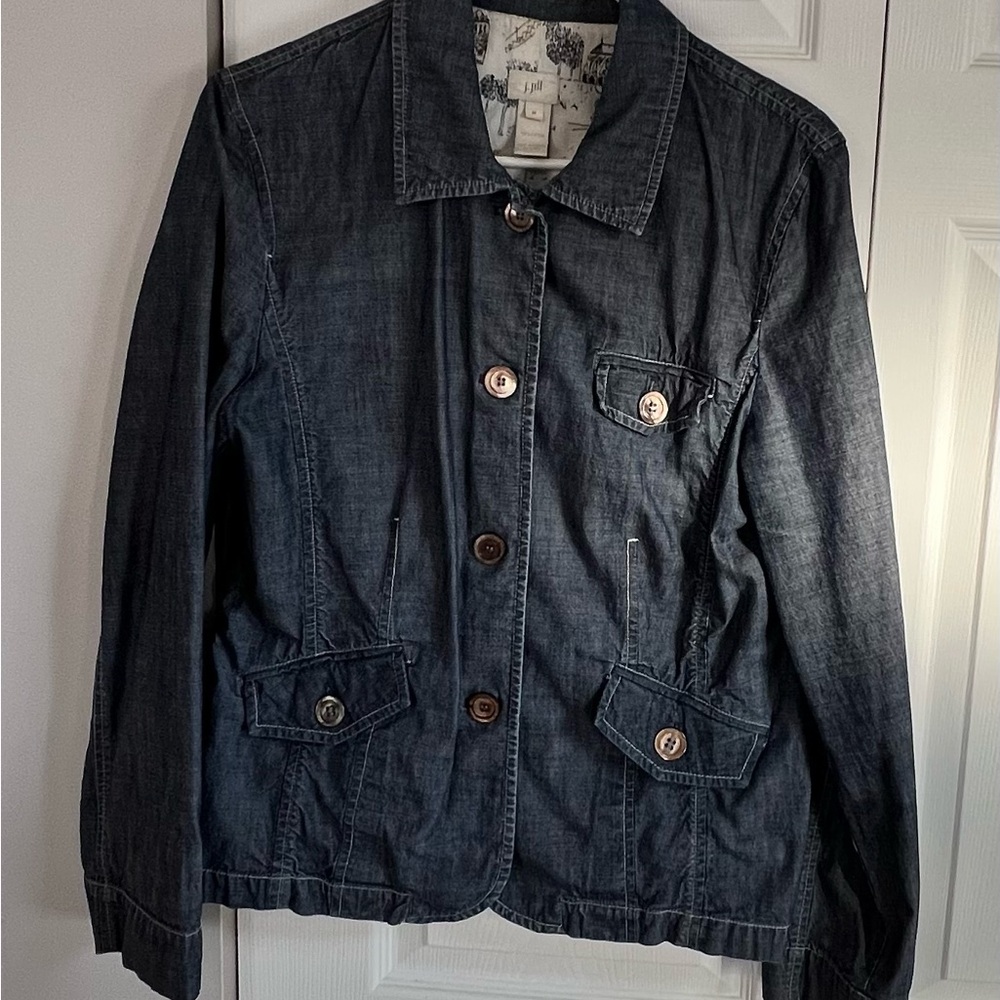 J. Jill Dark Blue Jean Jacket